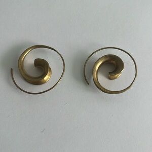 Spiral Gold Earrings
